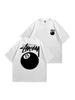T-Shirt with Oversized Print Y2K Stussy Stusi Sk8 U2k