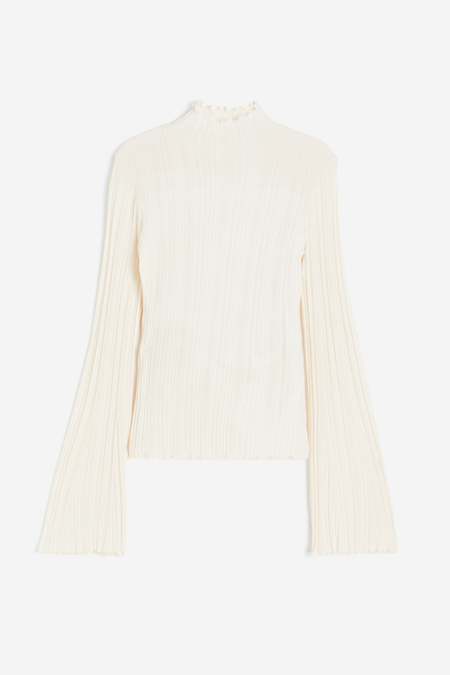 

Rib-knit turtleneck top