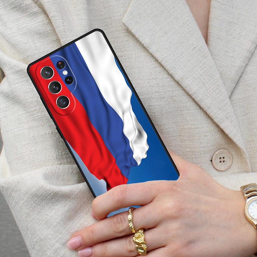 Russia Russian Flags Emblem Cell Phone Case for Samsung Galaxy S26 Ultra S25 S24 S23 S22 S21 S20 Note10 Cover