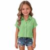 Damen Leinen V-Ausschnitt Kurzarm Hemd Sommer Leichtes Strand Top