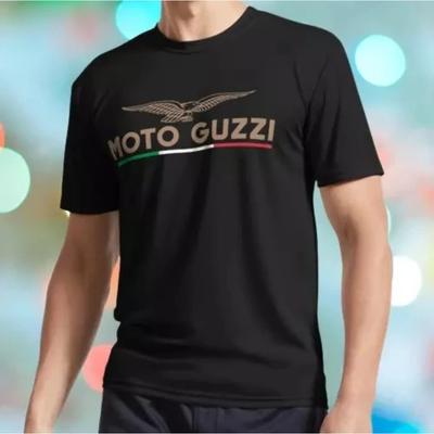 Moto Guzzi Racing Men's Black T-Shirt Size S To 4XL Men's Women's High Quality Casual Oversized Fashion CottonT Shirt Tees