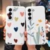 Case For Samsung Galaxy S22 S 22 Plus Ultra Phone Cover Cute Cartoon Candy Painted Soft TPU Coque For Samsung S24 S25 Plus Funda