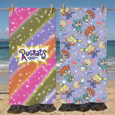 Cartoon R-Rugrats Towel Soft Pool Gift For Travel Gym Shower Camping Quick Dry Sports Beach Towels