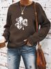 St. Felpa con cappuccio casual a maniche lunghe con scollo rotondo da donna per San Patrizio