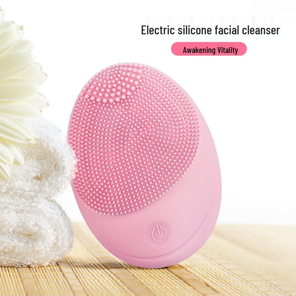 Curățător facial multifuncțional cu ultrasunete din silicon: Aparat electric pentru îndepărtarea punctelor negre și masaj