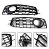 Honeycomb Front Bumper Fog Light Grill Cover 8P0807682 8P0807681 Fit for A3 8P S-Line 2009-2012