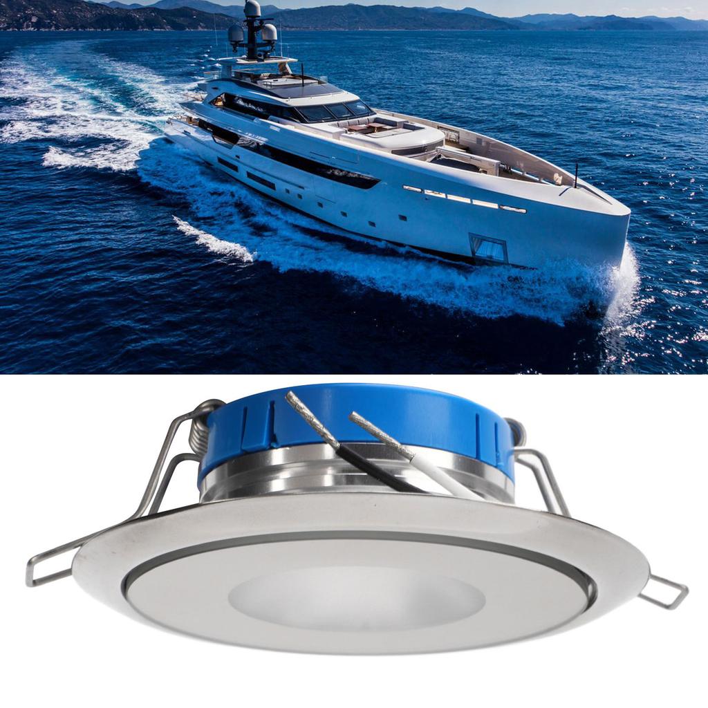 3.5in RV Ceiling Light LED Interior Dome Lamp Warm White 365LM 3000K IP66 Waterproof for Yacht Motor