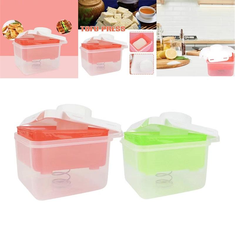 Set di Strumenti da Cucina Fai da Te Stampo Pressa per Tofu in Plastica Stampo Fatto in Casa per Tofu Stampo per Fare il Tofu da Latticini di Soia con Garza per Formaggio