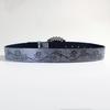 Girl Belt Cowgirl Embossed Waist Belt Rock and Roll Retro for Jeans Dress