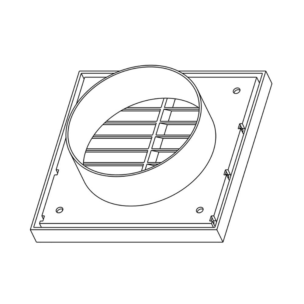 1 buc. Grilă de ventilație conductă Grile de ieșire a aerului Capac Ieșire aer condiționat