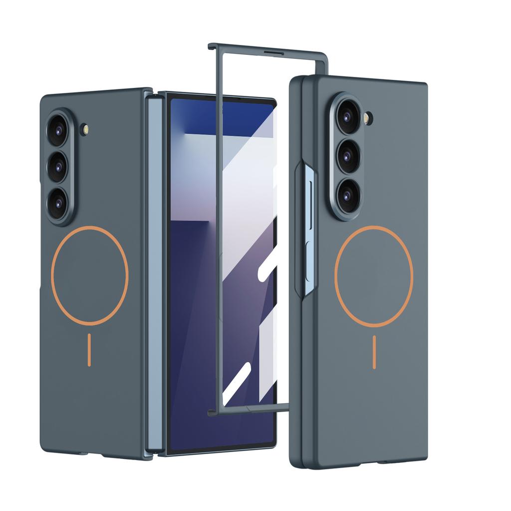 Magsafe Phone Case for Samsung Galaxy Z Fold 7 ZFold7 5G Magnetic Wireless Charger with Screen Glass Protect Shockproof Cover