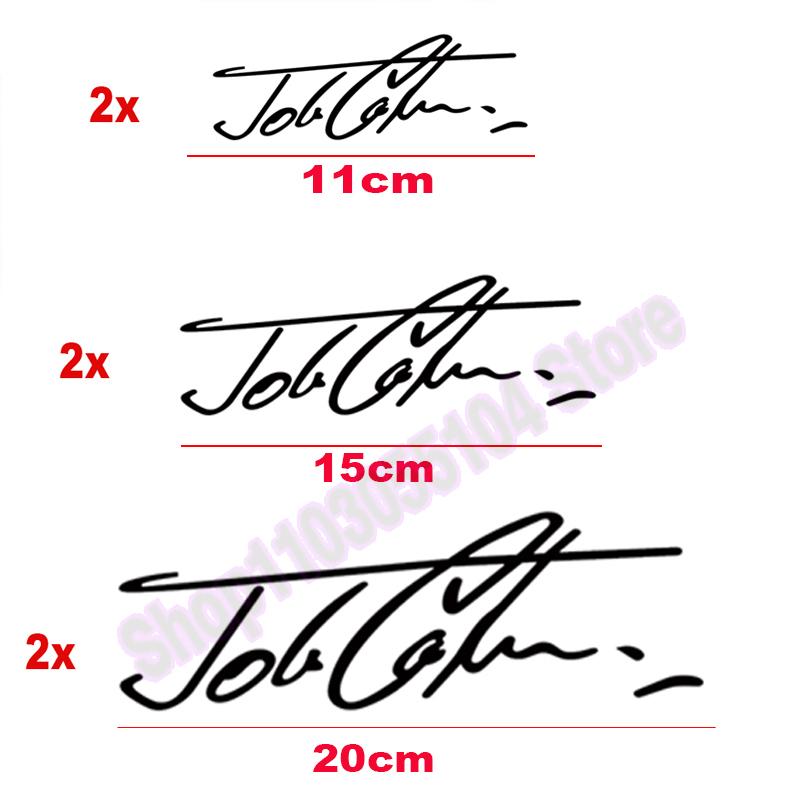 2 szt. Odblaskowa naklejka samochodowa John Cooper Signature Dla MINI JCW R56 R57 F55 F56 F57 R50 R53 R60 F60 F54 R55 R58