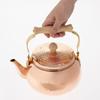 Nagao Pure Copper with Polishing Made in Japan Tsubame-Sanjo Kettle, 2.4L, Agent,