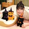 Halloween Ghost Black Cat Plush Toy For Party Decorations Kids Stuffed Doll Props Cat Doll For Export