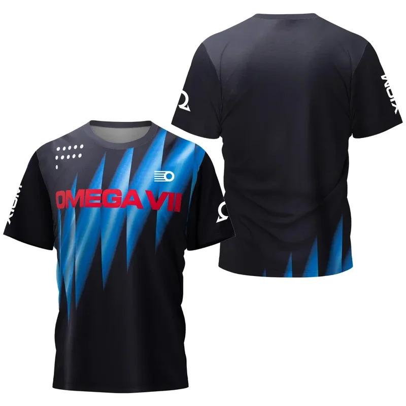 ETST42 2025 Zomer tafeltennis reis Mannen T-shirt, badminton top, sneldrogend hoge prestaties zomer comfortabel en koel T-shirt 4XL