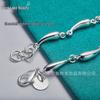 Silver Raindrop Chain Bracelet by West Lake Jewelry