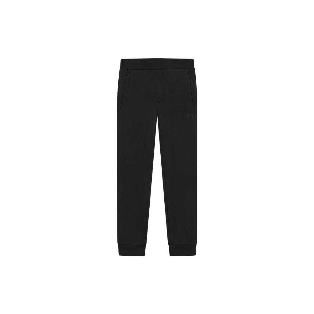 New FILA Knitted Sweatpants Men's Jet Black F11M348602FBK