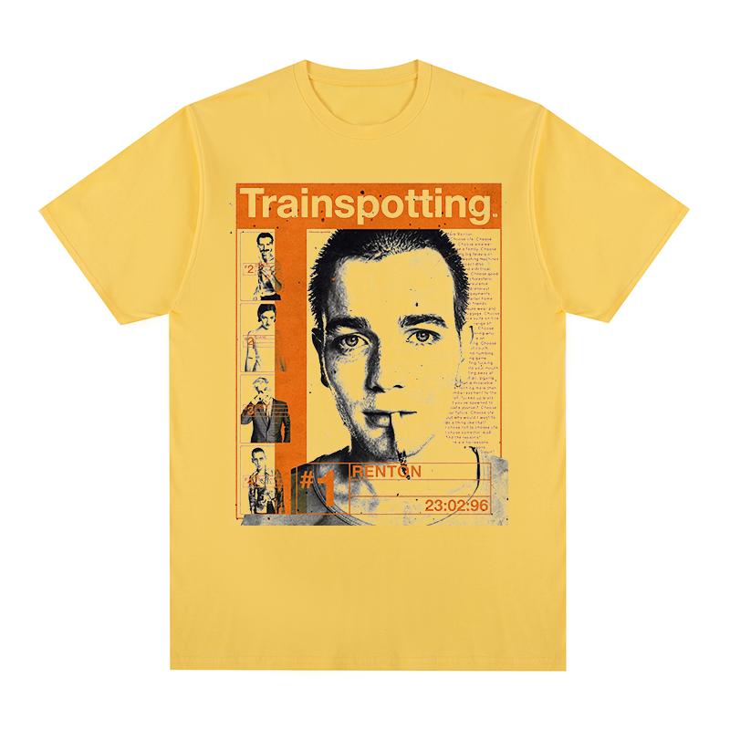 Trainspotting Vintage Tshirt New Retro Portrait Classic Design British Popular Cotton Men T Shirt New TEE TSHIRT Womens Tops
