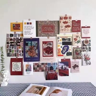 20 sztuk/zestaw Tapety Ins Kreatywna Sztuka Dekoracyjna Karta Sypialnia Salon Tło Naklejka Ścienna Plakat