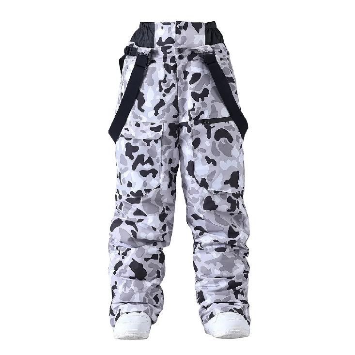 2025 New Baggy Warm Snow Pants Men Outdoor Sports Windproof Waterproof Breathable Adult Skiing Pant Loose Snowboarding Winter