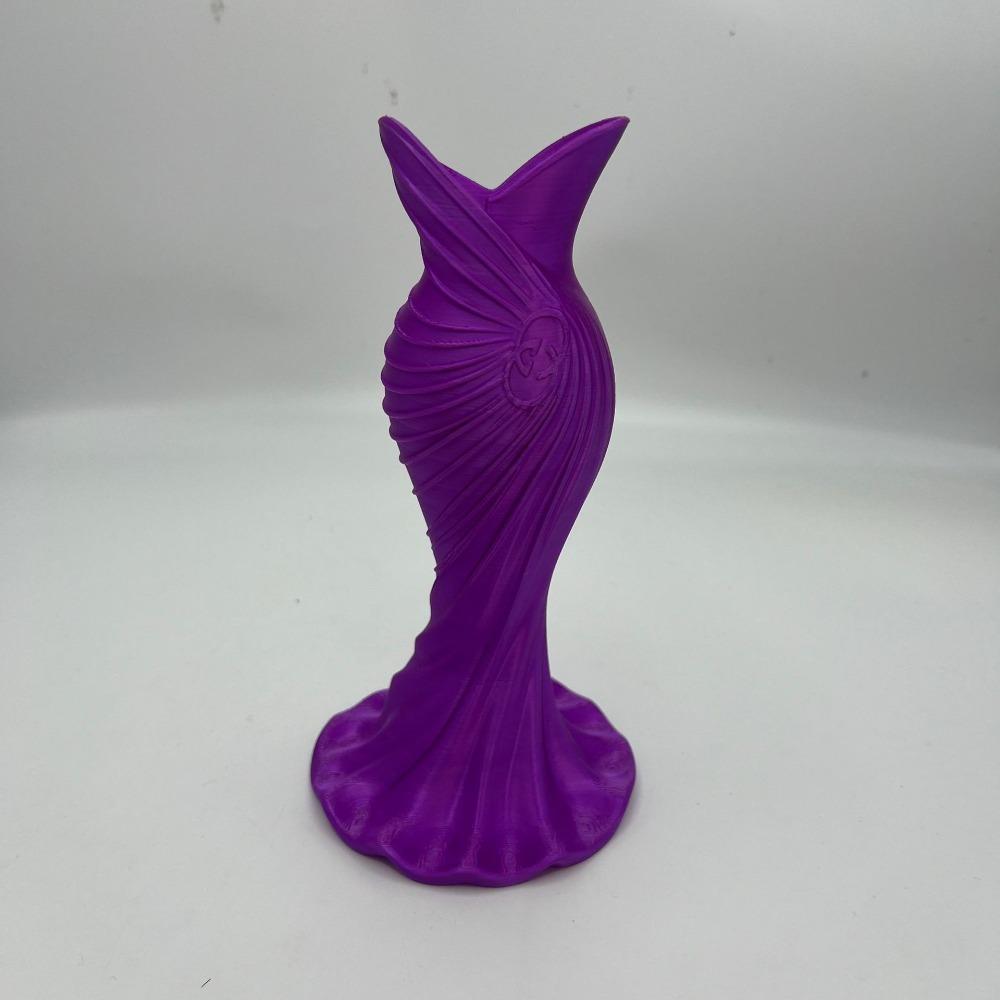 Elegant Gown-Shaped Vase Irregular Dress-Shaped Vase Decorative Vase Flower Holder  Office Decor фиолетовый