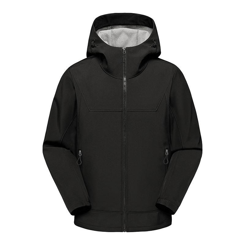 Couples' Hooded Windbreaker: Autumn/Winter Travel, Soft Shell, Windproof, Waterproof, Breathable, Warm, Mountaineering Single Layer.