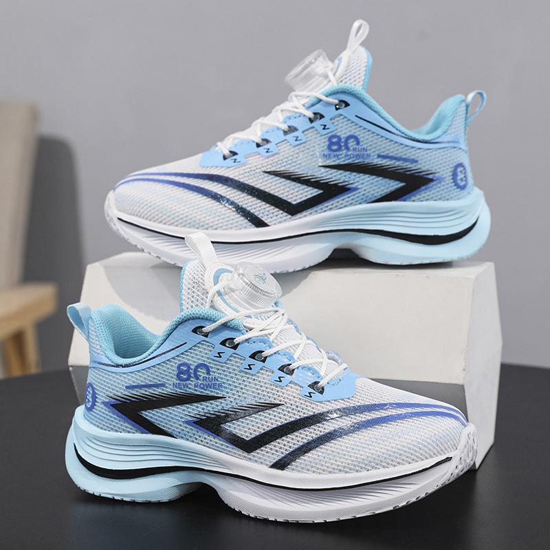 New summer children's running shoes lightweight sports shoes breathable hollow mesh primary school physical education boys and girls