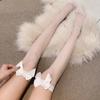 Sweet Girl Over-knee Socks Sexy Lace Lolita Mesh Thigh High Stockings with Bowknot