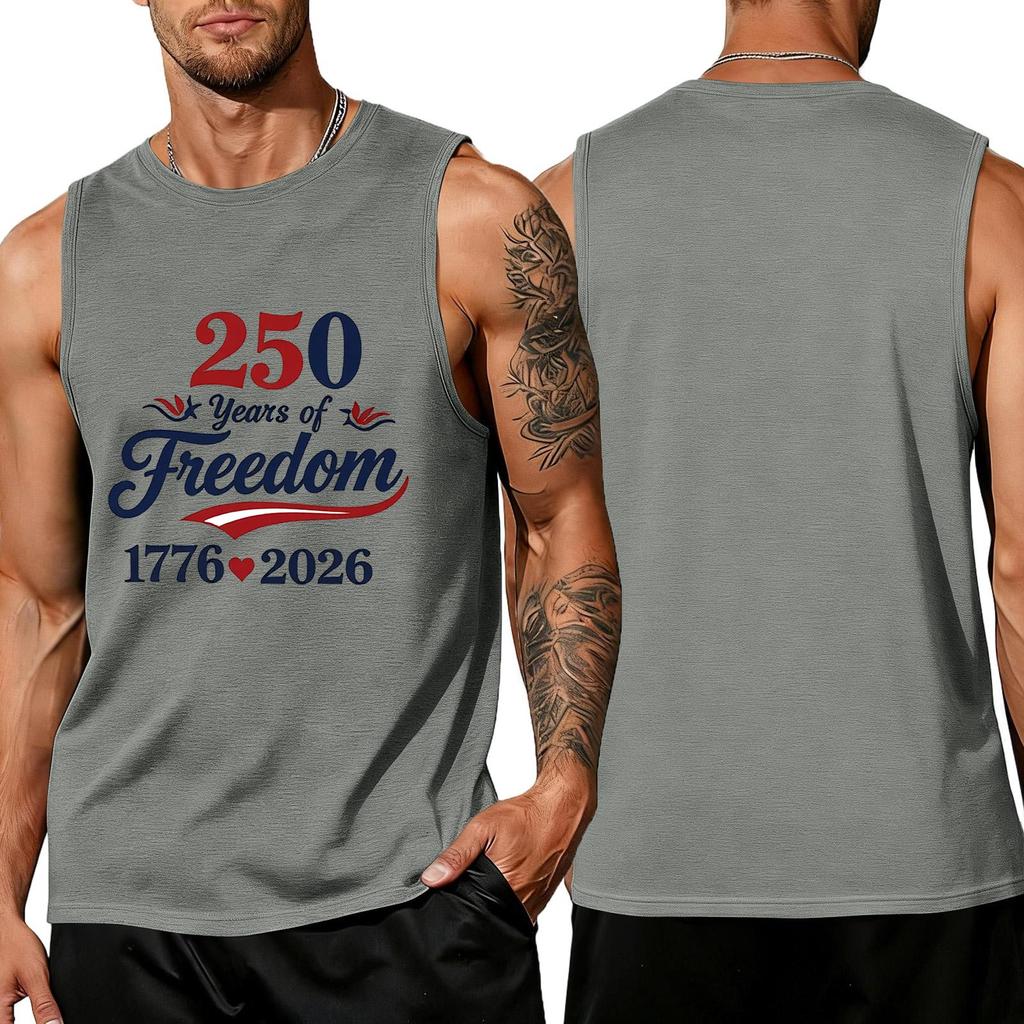 Herren Ärmelloses Tanktop Lässig Lockerer Schnitt Sommer Muskelshirt Leichtes Atmungsaktives Gewebe Bequeme Passform