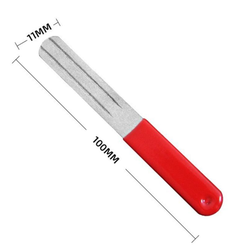 

1Pcs Anti-skid Portable Three Grooves Sharpeners Adamas Fishing Hook Sharpener EDC Grinder Accessories For Fishing Tools