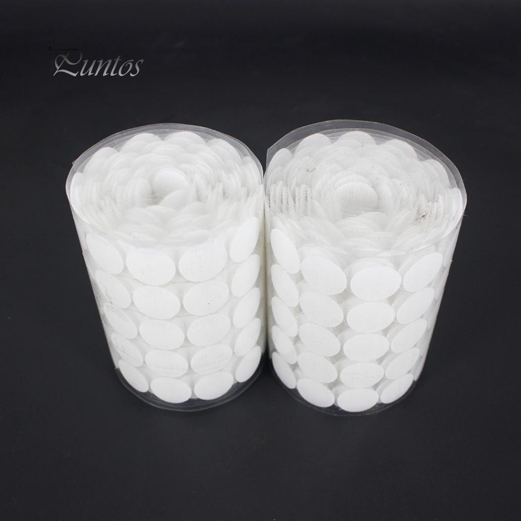 100 шт./компл. 2 см крючок-петля самоклеящиеся монеты точки круги палка лента диски — фото 4