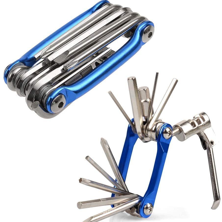 Multifunction 11 In1 Bicycle Repairing Set Bike Bike Repair Tool Stonego Kit Wrench Screwdriver Chain Hex Spoke Mountain Cycling Tools