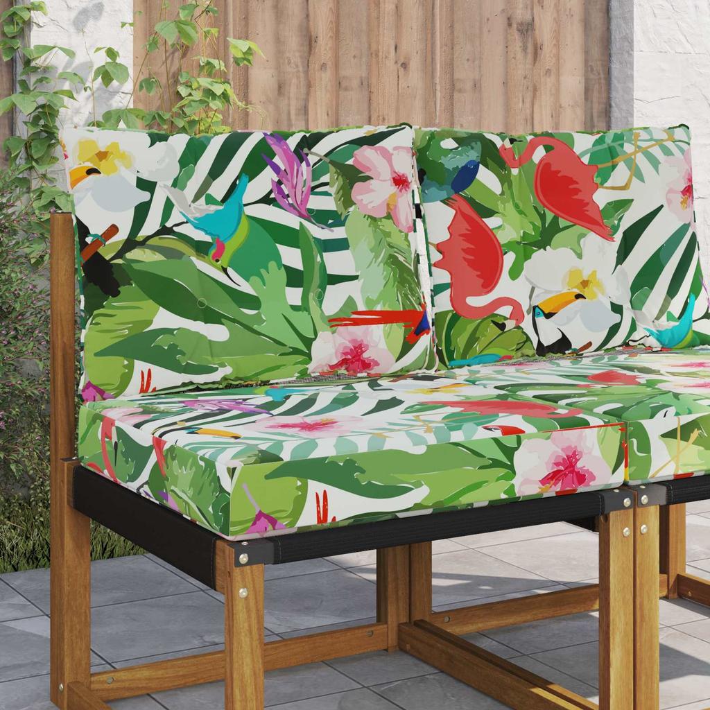 Outdoor Sofa Cushions 2 Pcs Multicolored Polyester