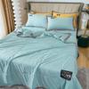Summer Quilt Bedspread Thin Reversible Throw Blanket Plant Fibers Fabric For Sofa Bed Queen Size Lightweight