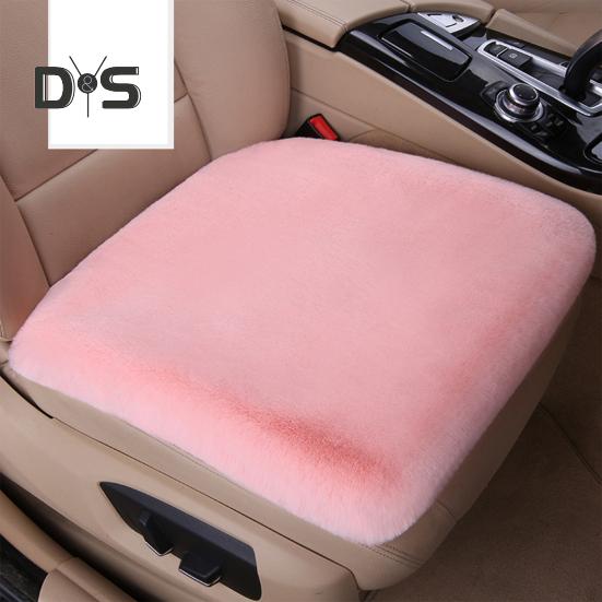 Thickened Plush Car Seat Cushion Set Anti-Slip Design Moisture-Wicking Easy Installation Soft Fluffy Front Back Seat Covers