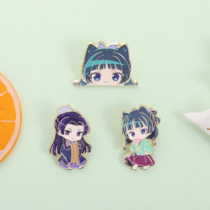 Maomao Enamel Pins Light Novel Brooches Badges Cute Japanese Anime Cartoon Character Jewelry Beautiful Gift for Fans Friends
