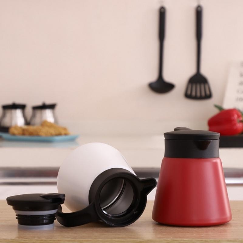 Europäischer Stil 304 Edelstahl Isolierte Wasserflasche - Doppellagiger warmer Topf für Zuhause