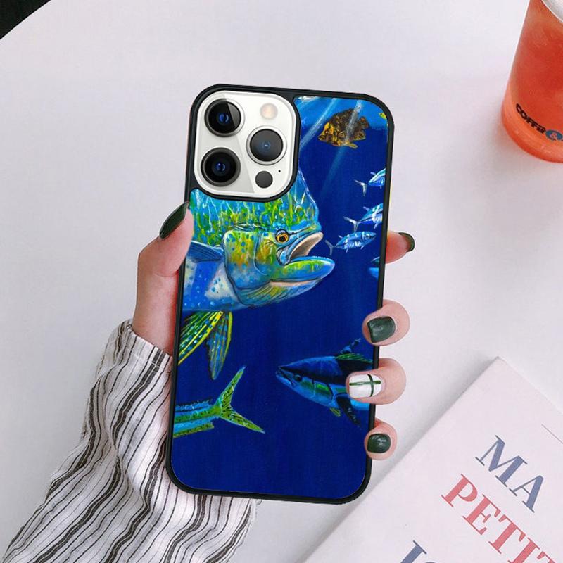Mahi gamefish Phone Case For iPhone 17 Air 14 13 12 16Pro Max 15  Plus Cover Shell Max coque