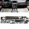 Kit Adesivi Decorativi Interni Auto Effetto Fibra di Carbonio Per 10-16 Infiniti G25 G37