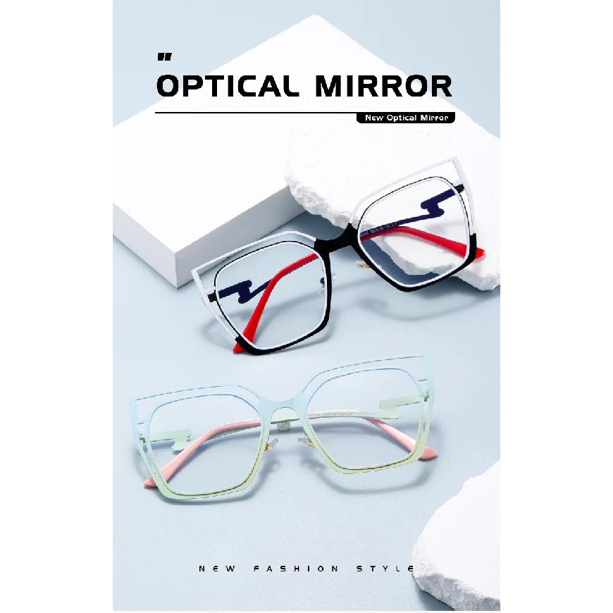 Blue Light Blocking Glasses Women Oversized Cat Eye Glasses Frame for Women with Non-prescription Lens Compuer Eyeglasses Frames