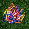 100pcs Plastic Golf Rubber Tee 68mm Golf Practice Tee Professional Golf Tee  Golf Practice Tools