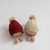 Korean Handmade Little Snowman Winter Baby Hat: Thick, Warm, Windproof Knit with Ear Protection for Children
