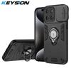 KEYSION Shockproof Armor Case for Motorola Edge 60 Pro 5G Camera Protection Ring Stand Phone Back Cover for MOTO Edge 60 Pro 5G