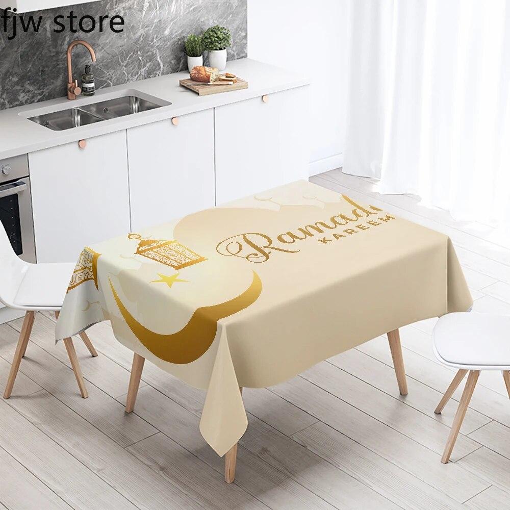 Ramadan Home Decoration Tablecloth Islamic Muslim Mosque Ramadan Kareem Decorative Tablecloth