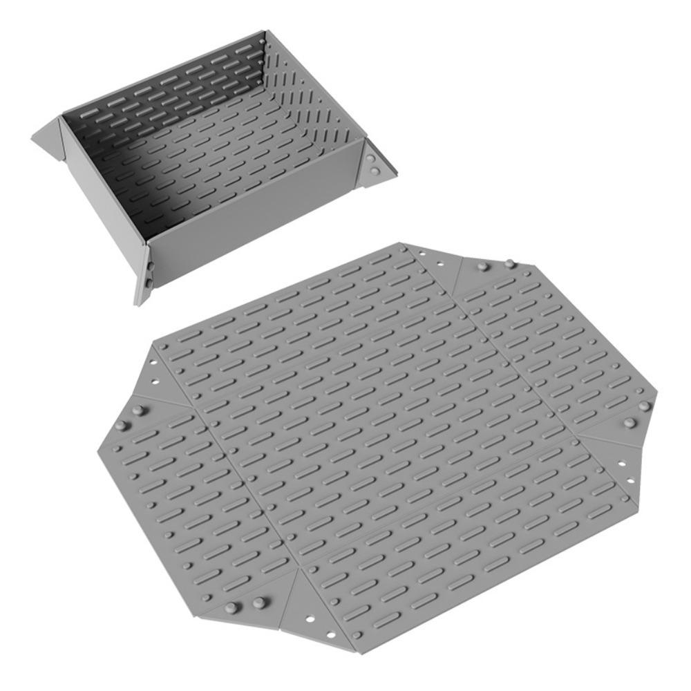 

Silicone Dish Drying Mat Insulated Drain Pad Coaster Tableware Mat Living Room сірий