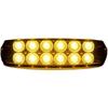 10pcs 12V 24V 12 LED Waterproof Side Marker Lights for Trucks, Trailers, Caravans, Buses, Boats - Clearance Lighting Solution(10x Yellow)