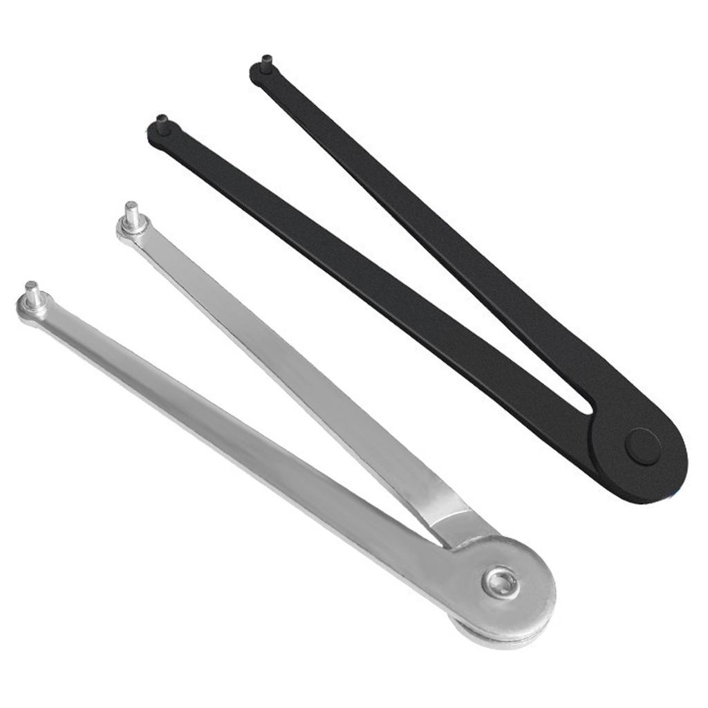 Dual Pin Angle Grinder Wrench High Strength Tool Steel Dual Hook Design Two Size Options For Automotive Repair