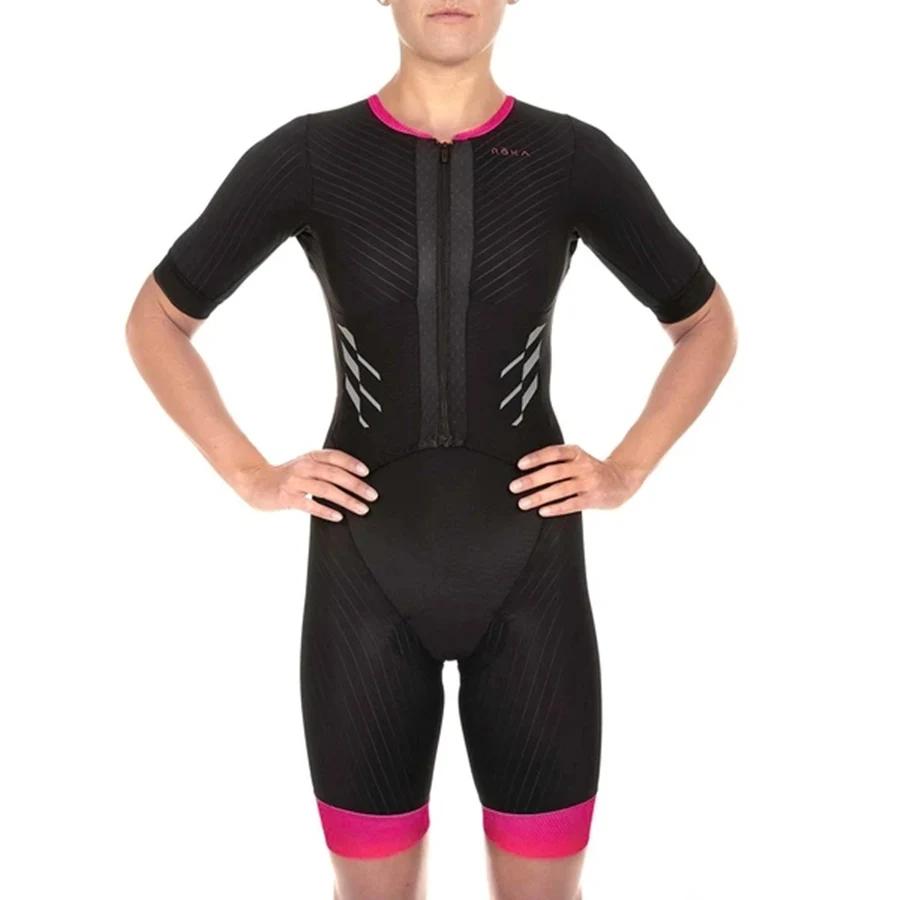 2026 Roka Combinaison Triathlon Manches Courtes Femme Swimskin Été Vélo Route VTT Équipe Pro Combinaison Cyclisme Course à Pied Vitesse Équipement de Course