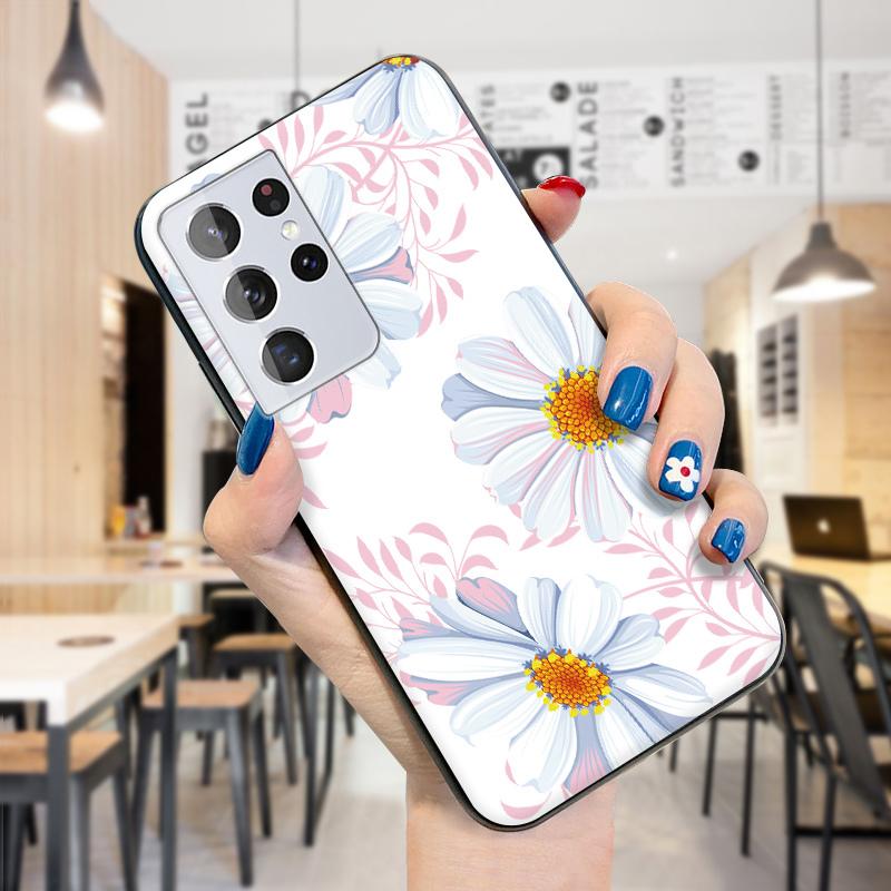 Modisches, elegantes Blumenblatt-Muster, weiche Silikon-TPU-Schutzhülle