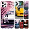 JDM Car MX5 Cute Phone Case for Iphone 17 Air 16 15 Plus 14 13 Mini 12 11 Pro Max 16E 7 8 SE 2020 Soft Funda Print Shell 17 Air